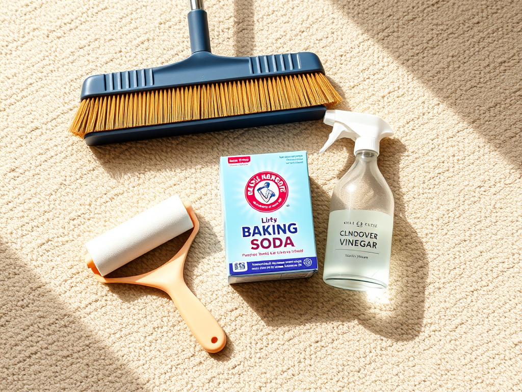 🧴 How to Clean a Carpet Without a Vacuum Cleaner
