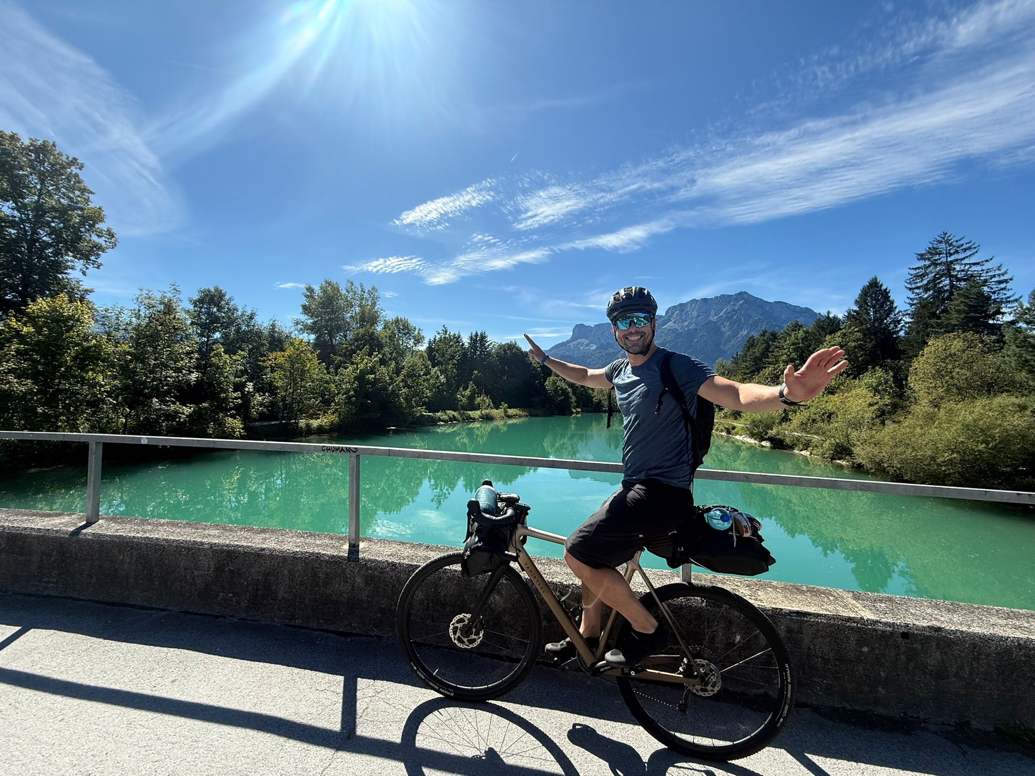 Bikepacking Alpe Adria – den 1: Ze Salzburgu do hor, první pád a noc u řeky